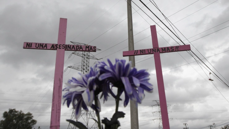Manifestacón de familiares de victimas de feminicidios