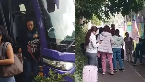 Conductor de autobús abandona pasajeros en Veracruz