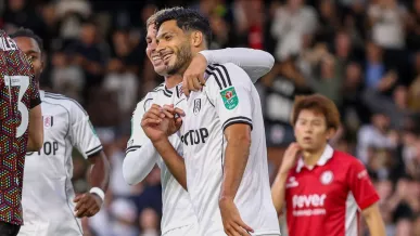 Raúl Jiménez anota en el Fulham  