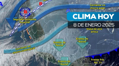 Caída de nieve en México: 6 estados bajo alerta este 8 de enero en el pronóstico del clima