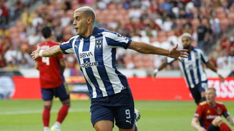 Germán Berterame festeja gol contra Real Salt Lake Leagues Cup
