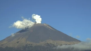 sismos en el volcán Popocatépetl hoy