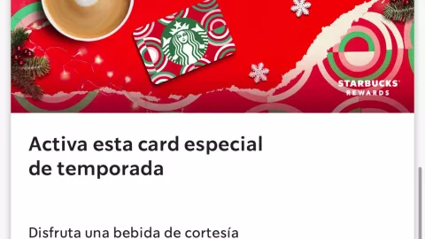 bebida navideña gratis Starbucks