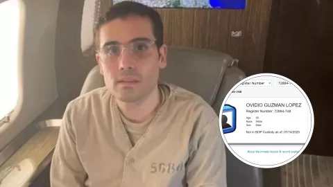 Ovidio Guzmán fuera de la cárcel