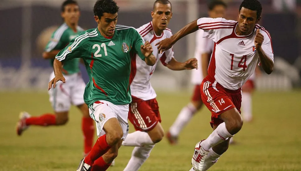 Nery Castillo con la Seleccion Mexicana en 2007
