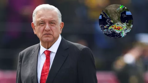 AMLO alerta a pobladores por impacto del huracán John