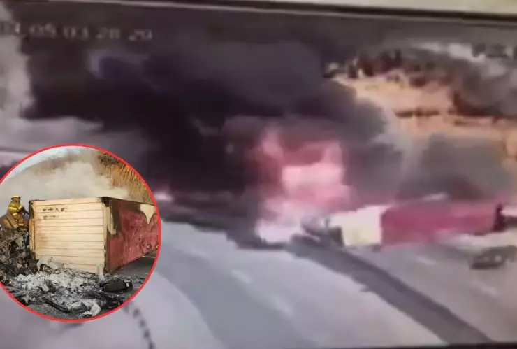 VIDEO: Así fue el choque de un tráiler con camioneta de la Guardia Nacional en Jalisco