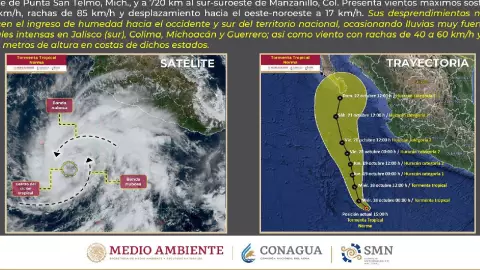 Tormenta tropical Norma se convertirá en un poderoso huracán