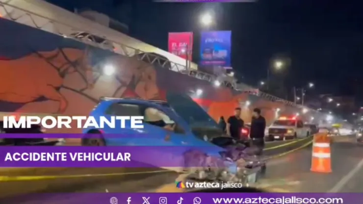 VIDEO | Vehículo queda parcialmente destruido tras accidente vehicular en López Mateos hoy 21 de marzo