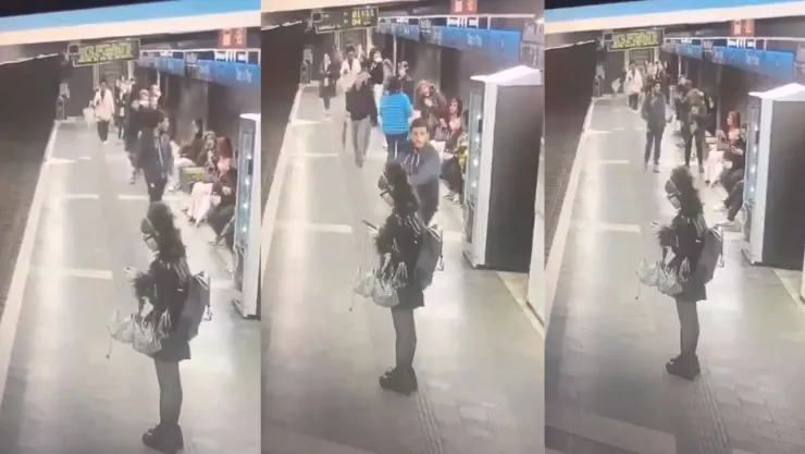 prisión-hombre-metro-Barcelona