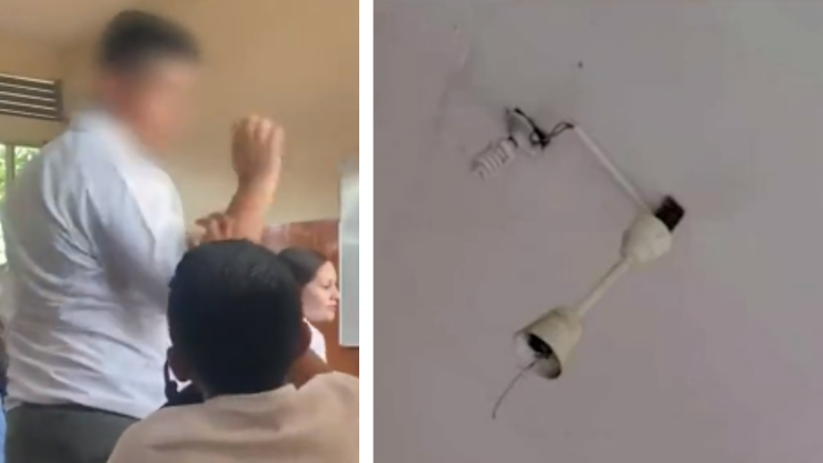 Cae ventilador en salón de clases y lesiona a dos alumnos en Michoacán