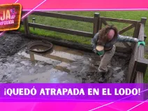 ¡Niurka quedó atrapada en el lodo! Así sufrió para llegar con los cerditos de La Granja VIP
