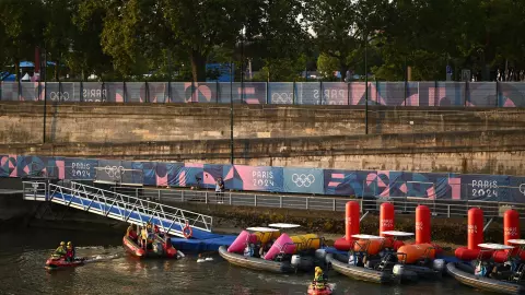 Rio sena en condiciones para el triatlon y actividades en juegos olimpicos