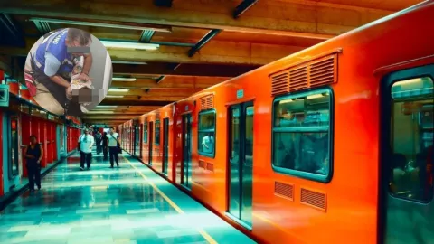 Rescatan a bebé que se asfixiaba en la estación Merced del Metro CDMX
