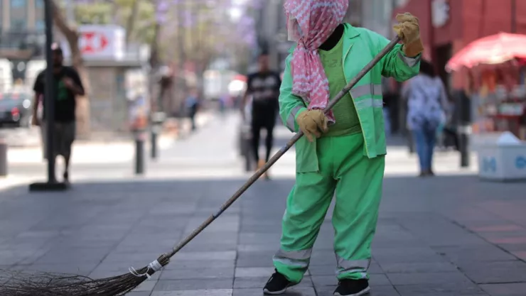 Trabajador de limpieza