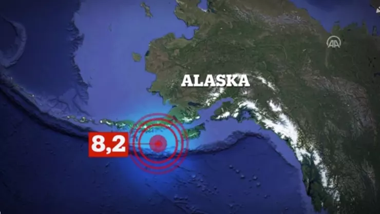 Un terremoto magnitud 8.2 azot&oacute; a Alaska la noche del mi&eacute;rcoles 28 de julio 