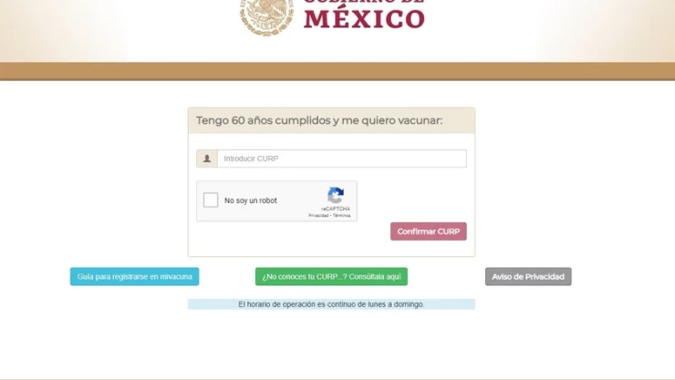 Mañana inicia registro de vacunación para personas de 50 a 59 años este 28 de abril