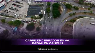 VIDEO: Carriles cerrados en Av. Kabah en Cancún HOY, viernes 22 de agosto de 2025