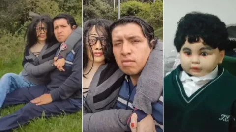 hombre presume a su novia e hijos de trapo y se viraliza en tiktok.jpg