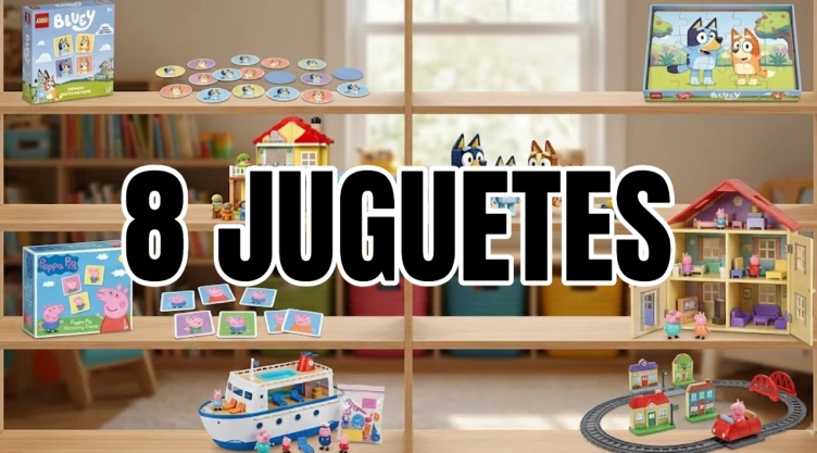 8 juguetes de Bluey y Peppa Pig que ayudan a los niños a concentrarse mejor
