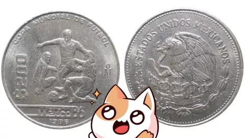Ofrecen hasta 100 mil pesos por moneda de 200 pesos del Mundial 1986
