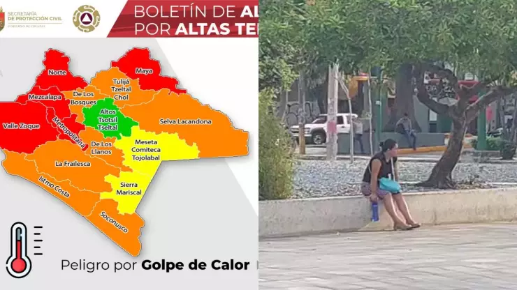 Golpe de calor Ola de calor 33 municipios Chiapas