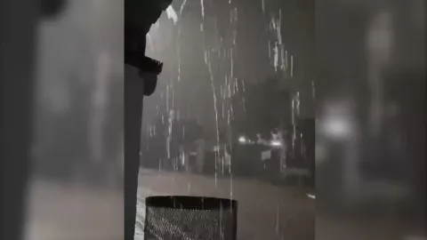 Lluvias en Culiacán por la noche
