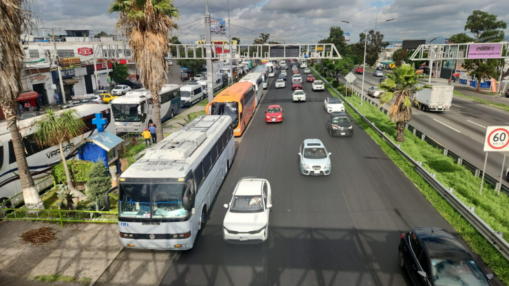 El tráfico en la carretera México - Querétaro, autopista 57 hoy miércoles 24 de junio 2026