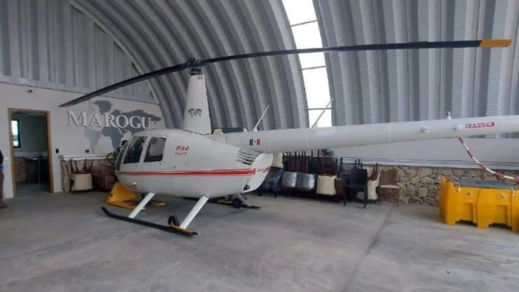 localizan helicóptero en cateo de mansión en tabasco