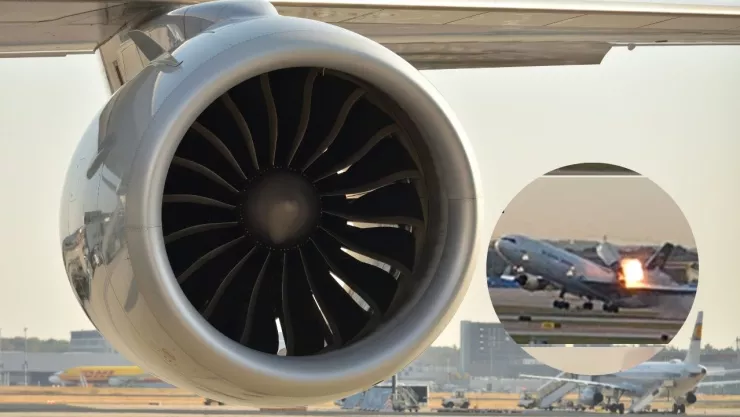 Motor de avión y captura de video de accidente de avión en Louisville, Kentucky, el 4 de noviembre de 2025.