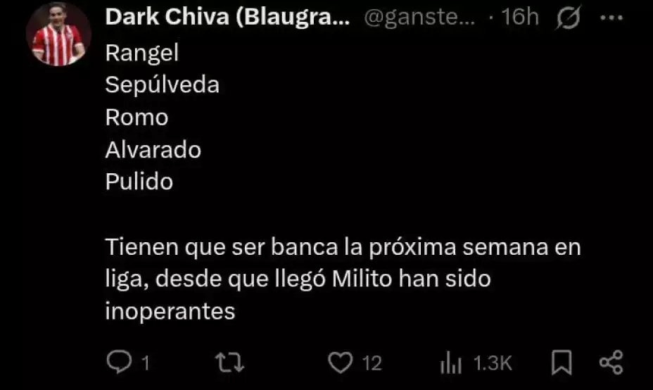 Jugadores de Chivas criticados