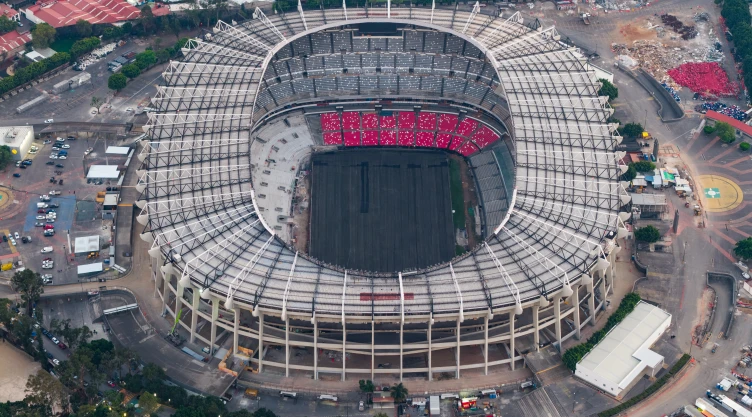 Aerial Views Of Banorte Stadium Ahead 2026 FIFA World Cup