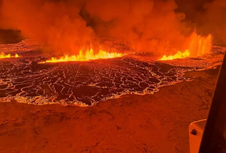 ¿Cómo ver en vivo las imágenes de la lava del volcán en Islandia?