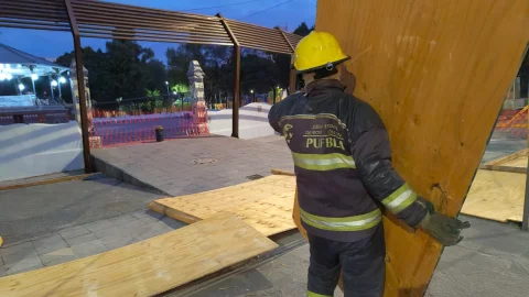 Caída de estructura Paseo Bravo HOY jueves