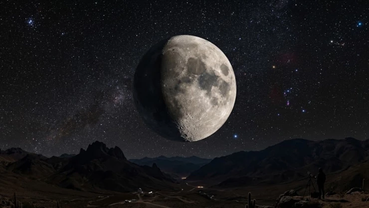 Conoce la fase de la Luna el día de HOY, jueves 9 de abril de 2026: ¿Cómo se verá el astro durante la noche?