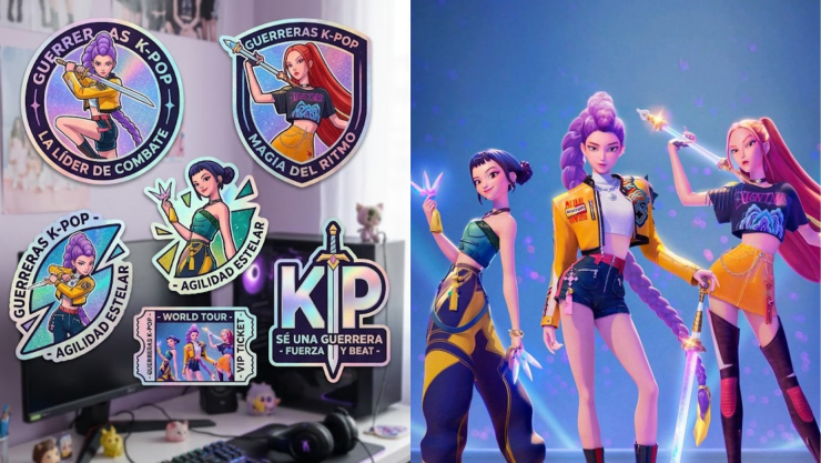 5 etiquetas de las Guerreras K-Pop para la pared
