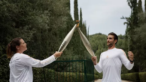 La llama olímpica París 2024