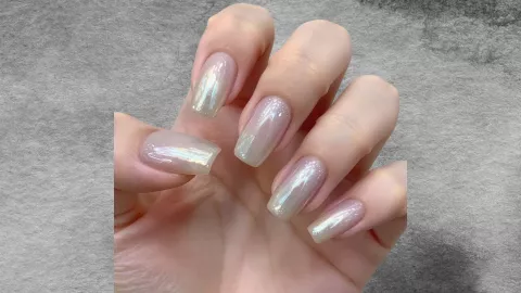 Uñas con efecto glazed