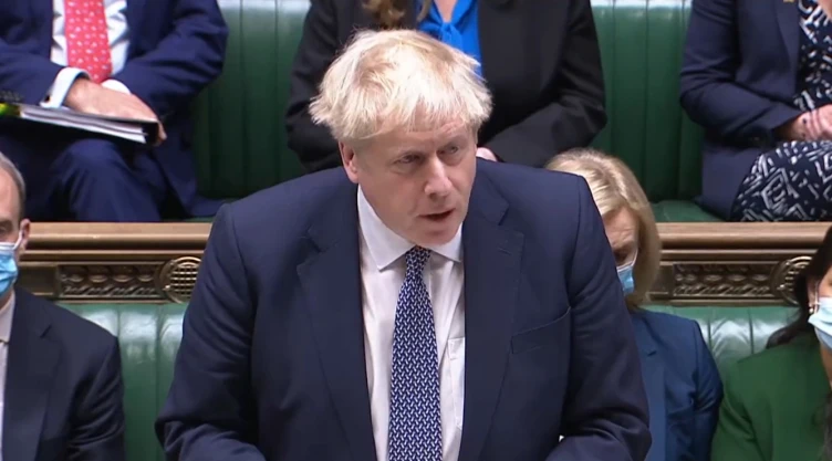 boris johnson fiesta confinamiento