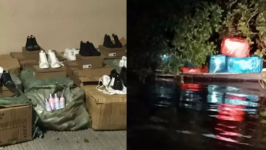 Aseguran mercancía de contrabando en la frontera México con Belice