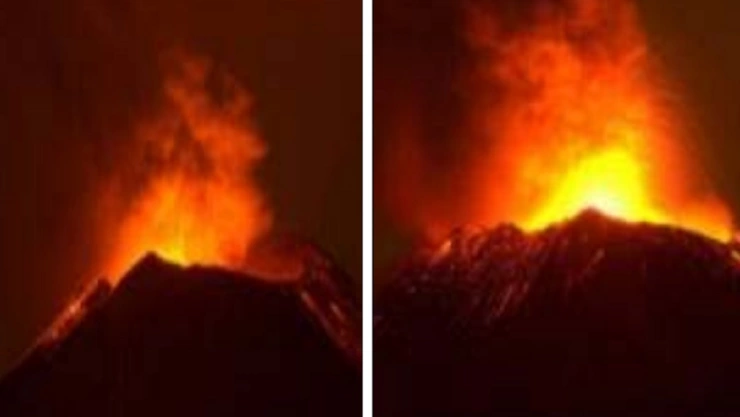 última gran explosión del Volcán Popocatépetl