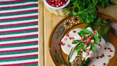 Chiles en nogada 5 pasos