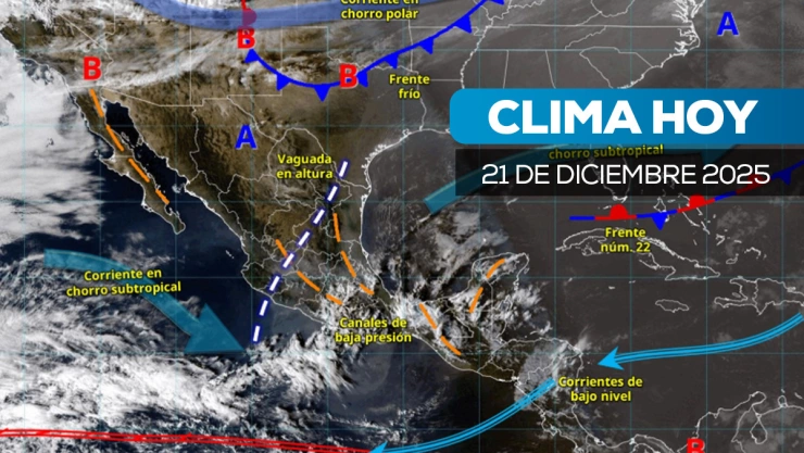 Pronóstico del clima: lluvias intensas con tormentas eléctricas en el sureste de México