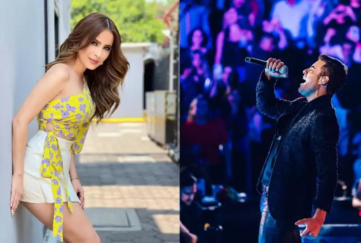 Carlos Rivera le canta a Cynthia Rodríguez en San Luis Potosí.