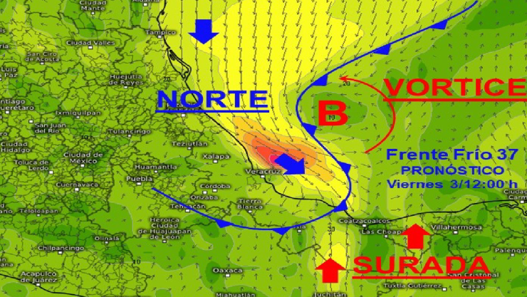 clima en veracruz 03 de marzo