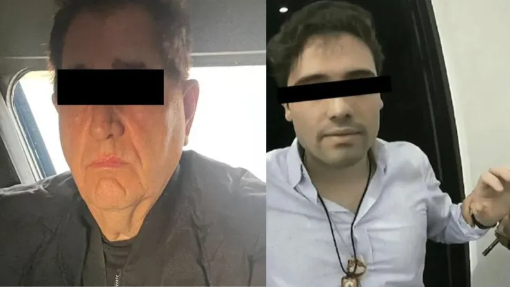 Hernán “N”, alías “El Mero Mero” a lado de su presunto sobrino, Ovidio Guzmán.