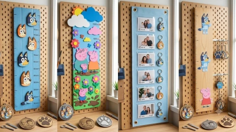 Medidor de estatura de Bluey Peppa Pig