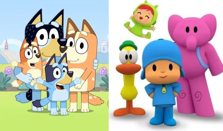Bluey Pocoyó desarrollar paciencia