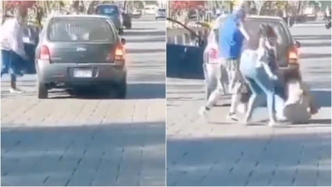 VIDEO_ ¡Hay tiro! Pelea entre conductores queda grabada y se hace viral
