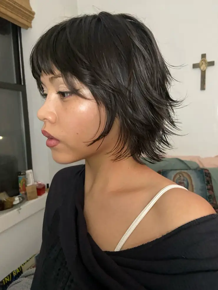 Bob corto desfilado